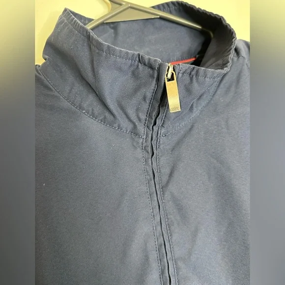 Polo Ralph Lauren Men’s 1/4 Zip Navy Blue Jacket Size Medium - Picture 5 of 7